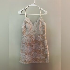 Off white lace Lulus dress, worn once !!! Bridal shower, reception dress